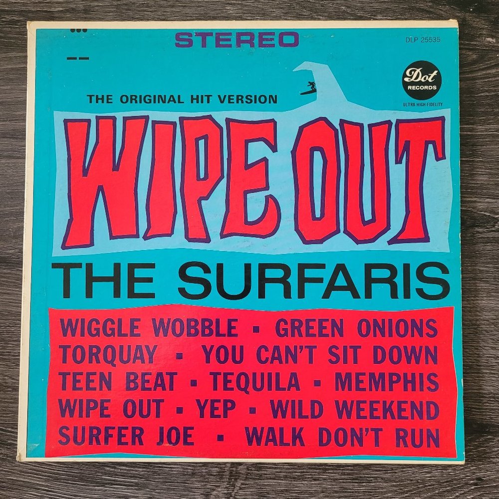 Wipe Out The Surfaris Vinyl - Fair Condition